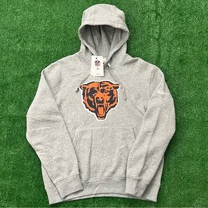 Nike Chicago Bears Rewind Club Big Logo Hoodie Mens Medium Heather Grey NWT